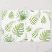 サファリ動物ワイルドワン赤ちゃんシャワーアドバイスの願い 便箋 (裏面)