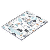 サファリ動物列車パレードカスタム手帳 ノートブック (左側)