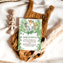 サファリ動物可愛いバウ赤ちゃんシャワーベビー