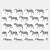 サファリ動物園の動物ラッピング紙シート ラッピングペーパーシート (正面)