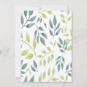 サファリ動物園ジャングル動物をテーマにした赤ちゃんシャワー 招待状 (裏面)