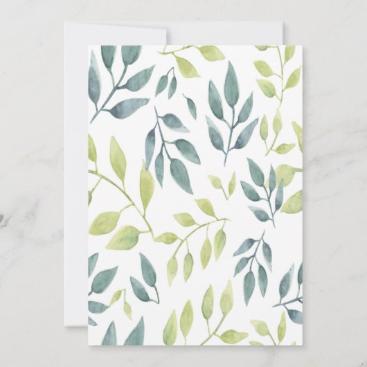 サファリ動物園ジャングル動物をテーマにした赤ちゃんシャワー 招待状 (裏面)