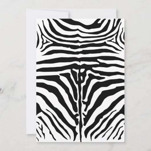 サファリ動物園最初の誕生日パーティー 招待状 (裏面)