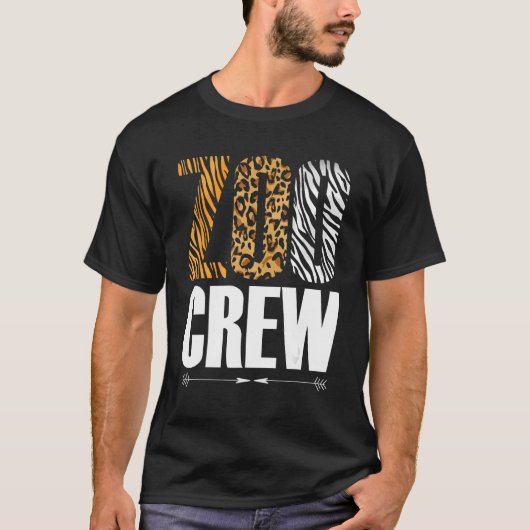 サファリ動物学者 ズークルー 動物たち Tシャツ (正面)