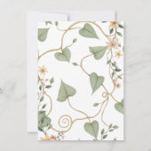 サファリ動物書道ぼほ赤ちゃんシャワー 招待状 (裏面)