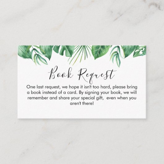 サファリ動物本のリクエストカード挿入 エンクロージャーカード (正面)