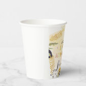 サファリ動物水彩誕生日パーティーサークル 紙コップ (右)
