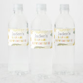 サファリ動物水彩誕生日パーティー ペットボトルラベル (ボトル)