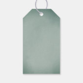 サファリ動物水彩赤ちゃんシャワーメッセージカード ギフトタグ (裏面)