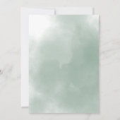 サファリ動物緑のワイルドワンボーイ1歳の誕生日 招待状 (裏面)