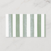 サファリ動物赤ちゃんシャワーおむつラッフルカード エンクロージャーカード (裏面)