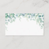 サファリ動物赤ちゃんシャワーベビー用ブック エンクロージャーカード (裏面)