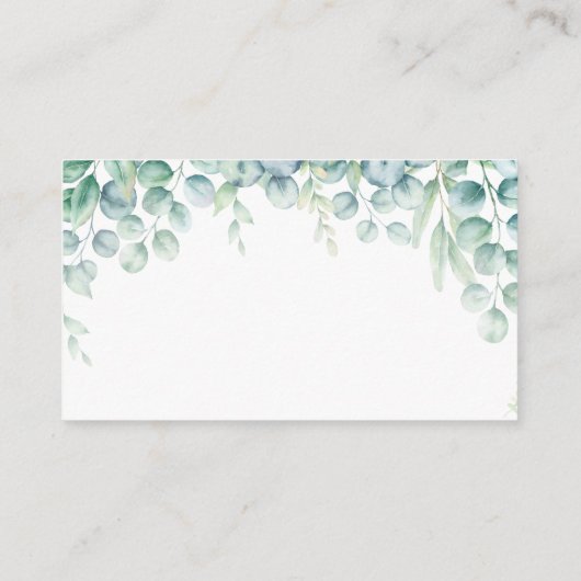 サファリ動物赤ちゃんシャワーベビー用ブック エンクロージャーカード (裏面)