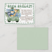 サファリ動物赤ちゃんシャワーベビー エンクロージャーカード (正面/裏面)