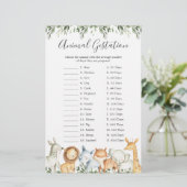 サファリ動物赤ちゃんシャワー動物の妊娠ゲーム (スタンド正面)