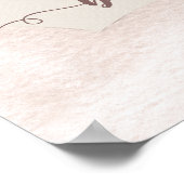 サファリ動物赤ちゃんシャワーBohoウェルカムフォームボード ポスター (角)