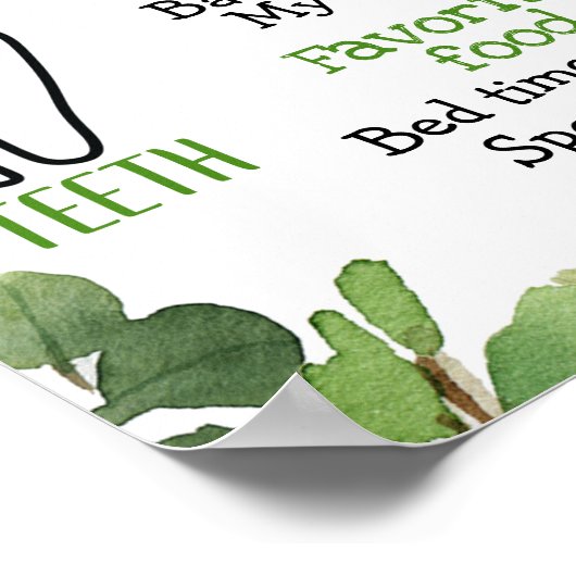 サファリ動物飼育第1期の誕生日マイルストーン ポスター (角)