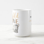 サファリ動物1歳の誕生日  コーヒーマグカップ (中央)