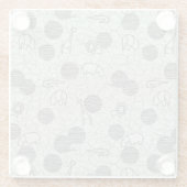 サファリ動物1 ガラスコースター (裏面)