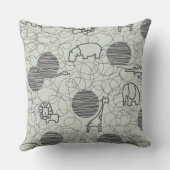 サファリ動物1 クッション (裏面)