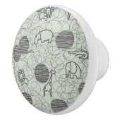 サファリ動物1 セラミックノブ (右)