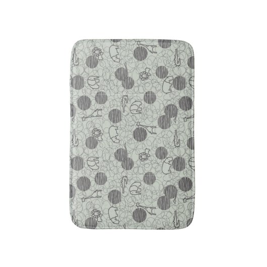 サファリ動物1 バスマット (正面縦)