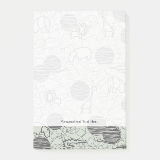 サファリ動物1 ポストイット (正面)