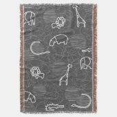 サファリ動物5 スローブランケット (正面縦)