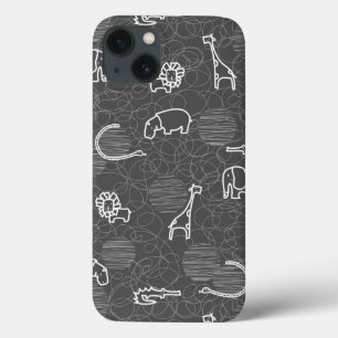 サファリ動物5 iPhone 13ケース