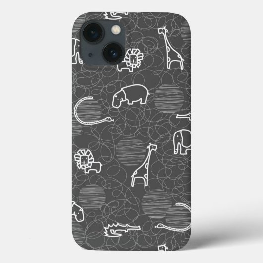 サファリ動物5 Case-Mate iPhoneケース (裏面)