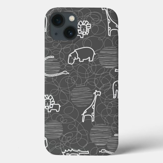 サファリ動物5 Case-Mate iPhoneケース (裏面)