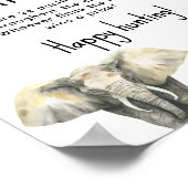 サファリ動物 – おしゃぶり狩りゲーム赤ちゃんシャワー ポスター (角)