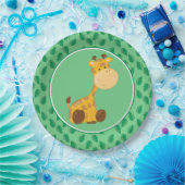 サファリ動物|のベビーのキリン ペーパープレート (パーティー)