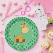 サファリ動物|のベビーのキリン ペーパープレート (パーティー)
