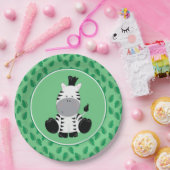 サファリ動物|のベビーのシマウマ ペーパープレート (パーティー)