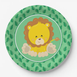 サファリ動物|のベビーのライオン ペーパープレート