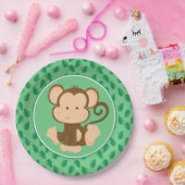 サファリ動物|のベビー猿 ペーパープレート (パーティー)