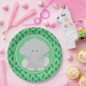 サファリ動物|のベビー象 ペーパープレート (パーティー)