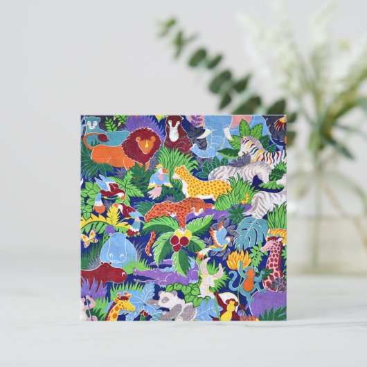 サファリ動物 カード (スタンド正面)