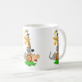 サファリ動物 コーヒーマグカップ (正面右)