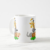 サファリ動物 コーヒーマグカップ (正面左)