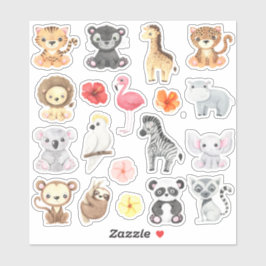 サファリ動物 シール