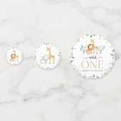 サファリ動物,ジャングル,ワイルドワン,最初の誕生日 コンフェッティ (正面)