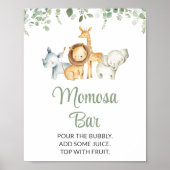 サファリ動物,ジャングル,野生動物,モモザバー ポスター (正面)