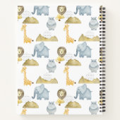 サファリ動物 ノートブック (裏面)