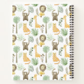 サファリ動物 ノートブック (裏面)