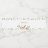 サファリ動物 ペットボトルラベル (シングルラベル)