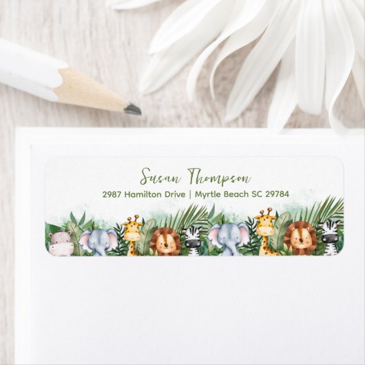 サファリ動物 ラベル (インサイチュ)