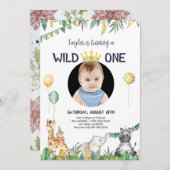 サファリ動物 招待状 (正面/裏面)