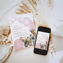 サファリ動物Boho Ohガールベビーシャワー